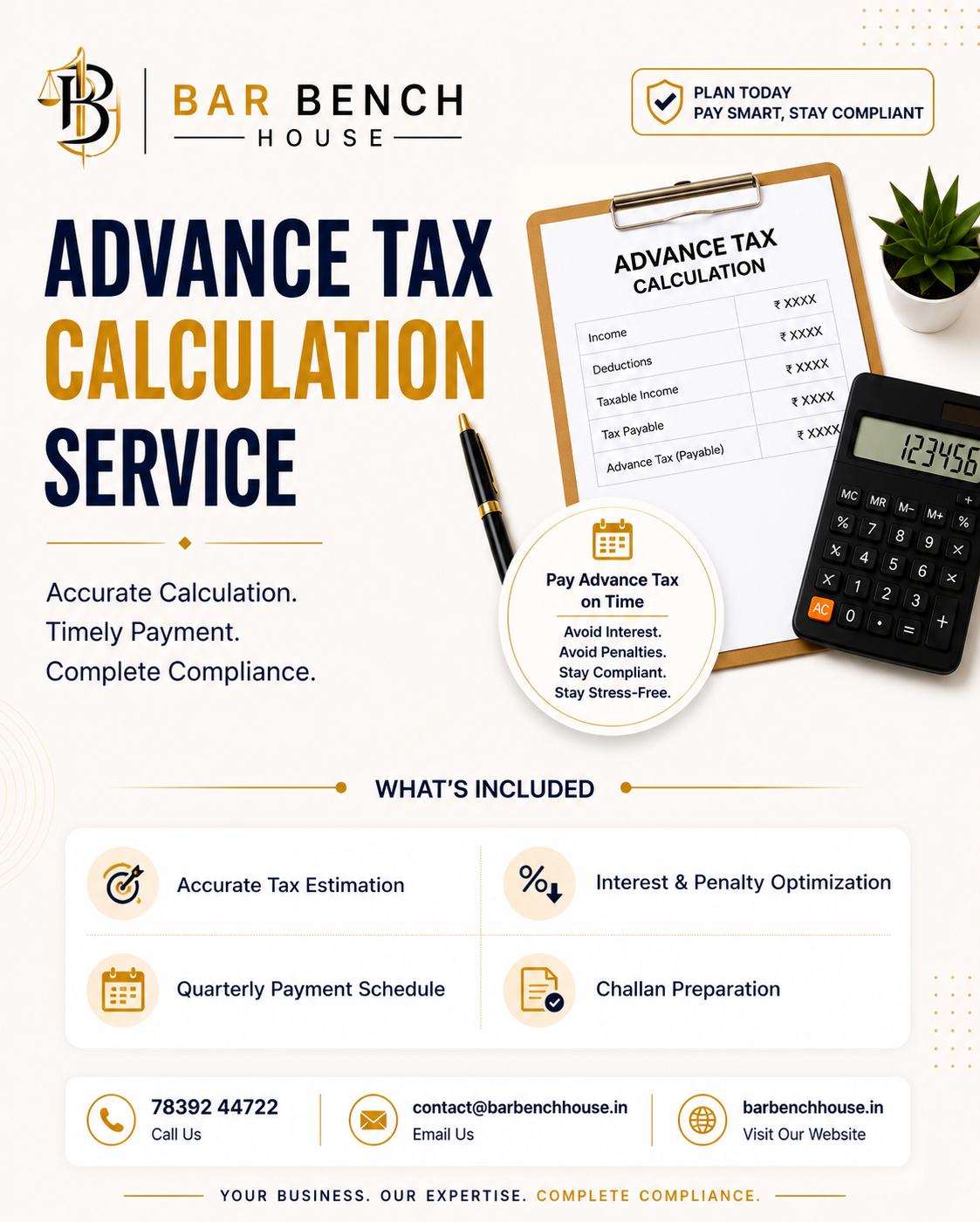 Advance Tax Calculation Service